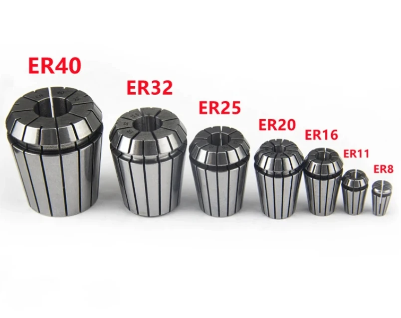 ER32 3mm 1/8 pollici (3.175mm) 4mm 5mm 1mm 2mm 6.35mm Mandrini a molla Portautensili per macchina per incidere CNC e tornio di fresatura