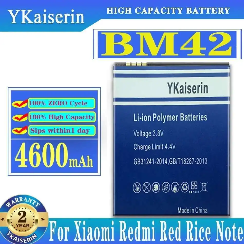 

BM42 For Xiaomi Redmi Red Rice Note 4600Mah Mobile Phone Battery Reliable Power Supply
