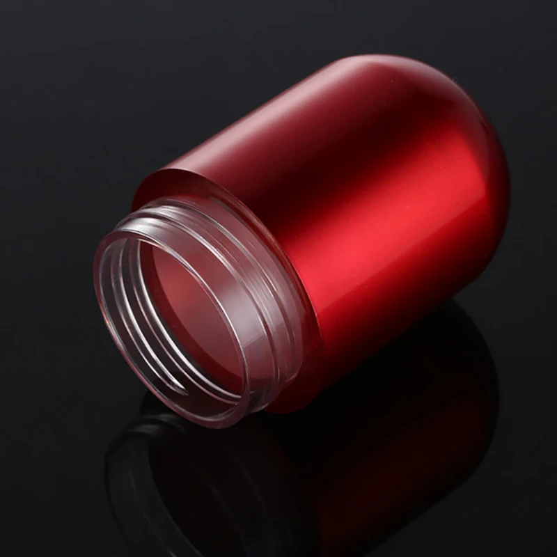 30ML Pille Packer Kunststoff Gläser Acryl Probe Tablet Verpackung Flasche Container Kapsel Flaschen Mit Deckel Für Pille ML