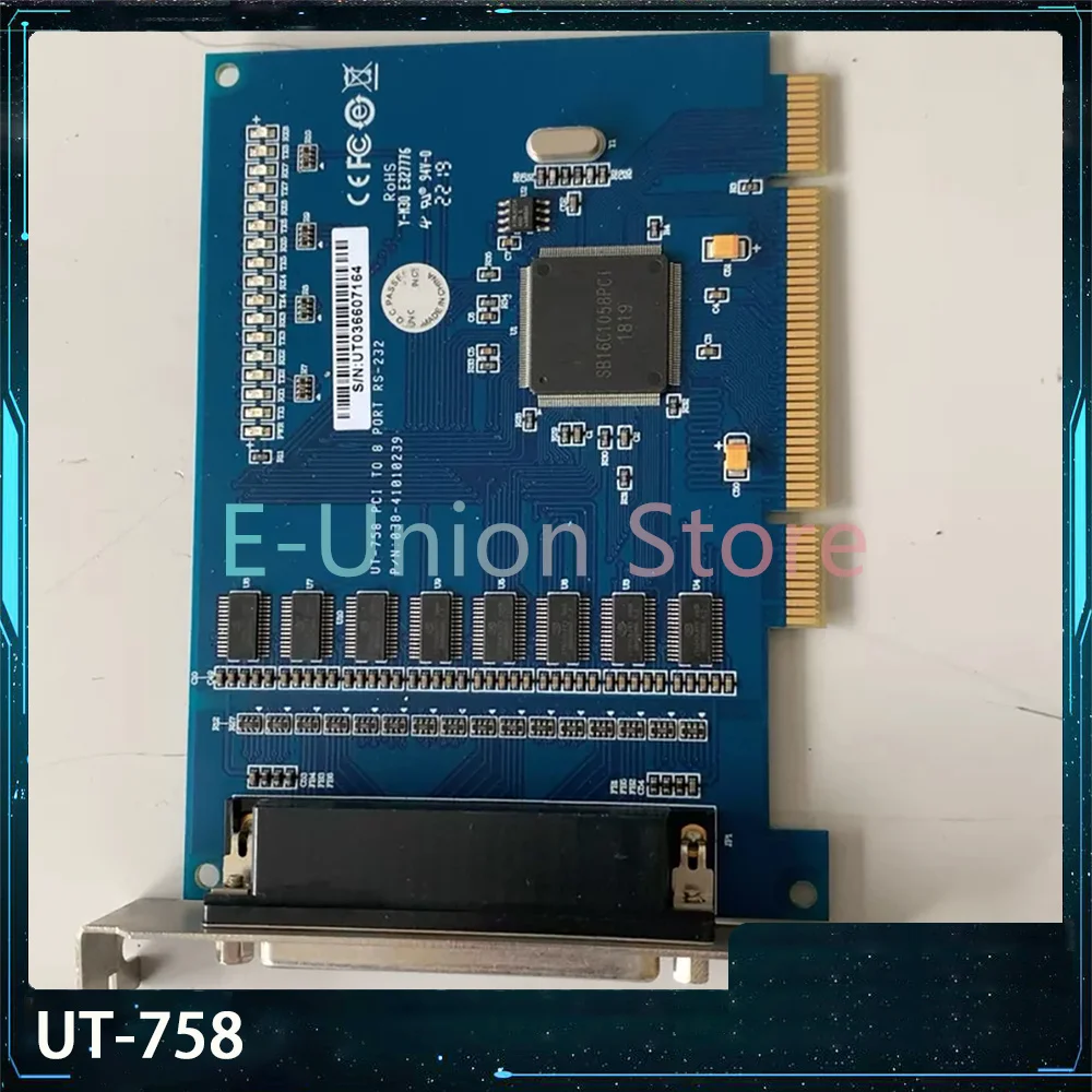 UT-758 PCI To 8-Port RS232 Serial Port Card Industrial Grade Multi Serial Port Expansion
