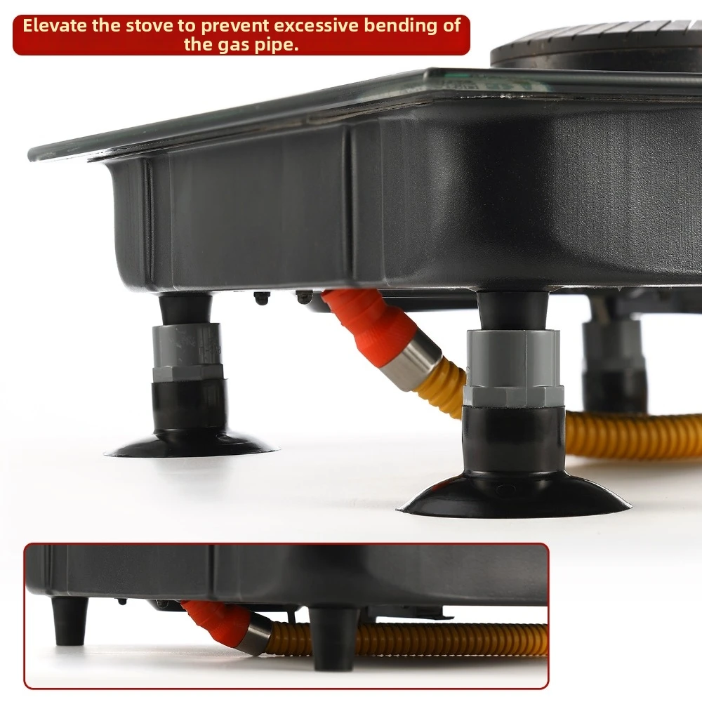 Universal Gas Stove Foot Mat Suction Cup Wear-Resistant Gas Stove Non-slip Pad Replacement Large Jumping Bed Foot Covers