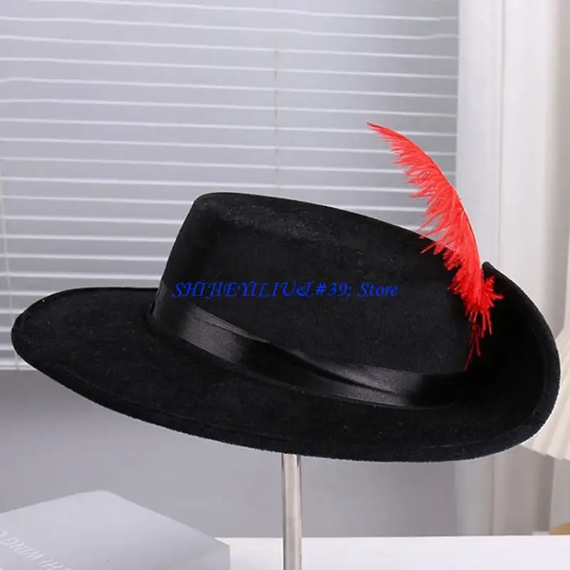 E21F Yellow Halloween Pirate Party Props Cap for Children's Imaginative Play Pirate Costume Parties Accessories