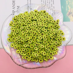 50g/lot Hot Selling Clay Avocado Slice, Fruit Sprinkles for Tumbler Shaker Filling, Crafts Making, Phone Deco, DIY