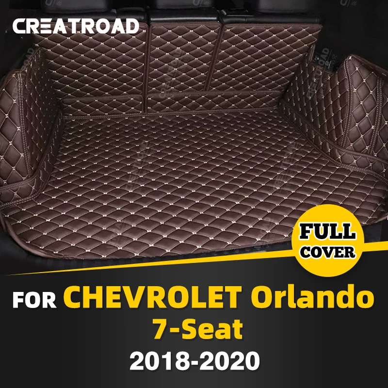 

Auto Full Coverage Trunk Mat For Chevrolet ORLANDO 7-Seat 2018-2020 19 Car Boot Cover Pad Cargo Interior Protector Accessories