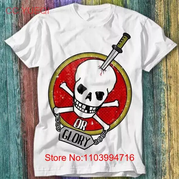 Smile Sugar Skull Skeleton Death or Glory Face T Shirt Top Tee 507