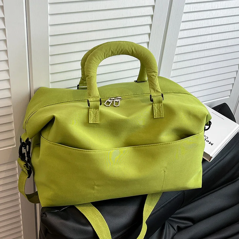 

2025 New Lightweight Travel Bag Women's Large Capacity Handbag Sports Fitness Shoulder Bag Fashion Oxford Crossbody Bag