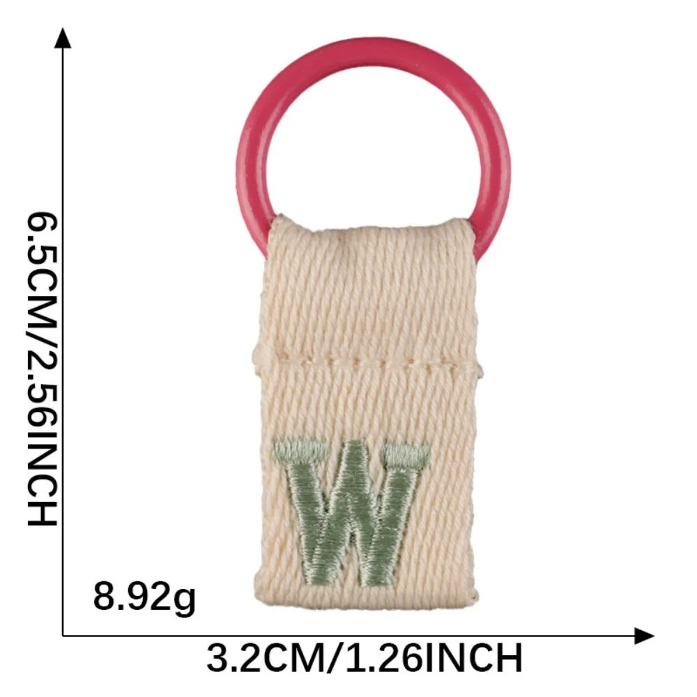 

Keys Organizer 26 Letter Key Chain Embroidery Key Ring Alphabet Car Key Buckle Business Waist Buckle Business Key Holder