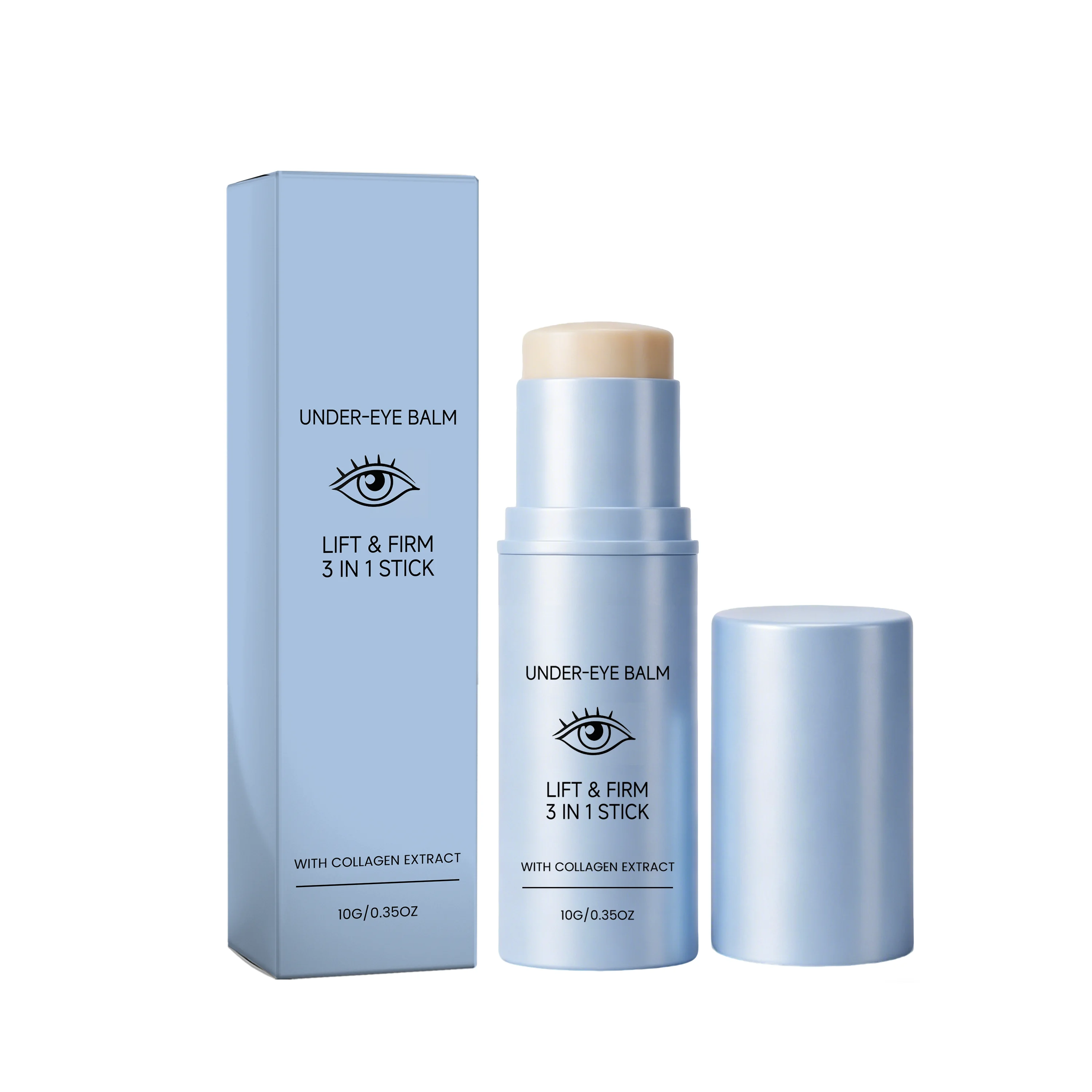 Lifting Firming Eye Balm Stick Fade Fine Lines Improve Dark Circles Reduce Puffiness Deep Hydrating Non-Greasy Smooth Skin Care