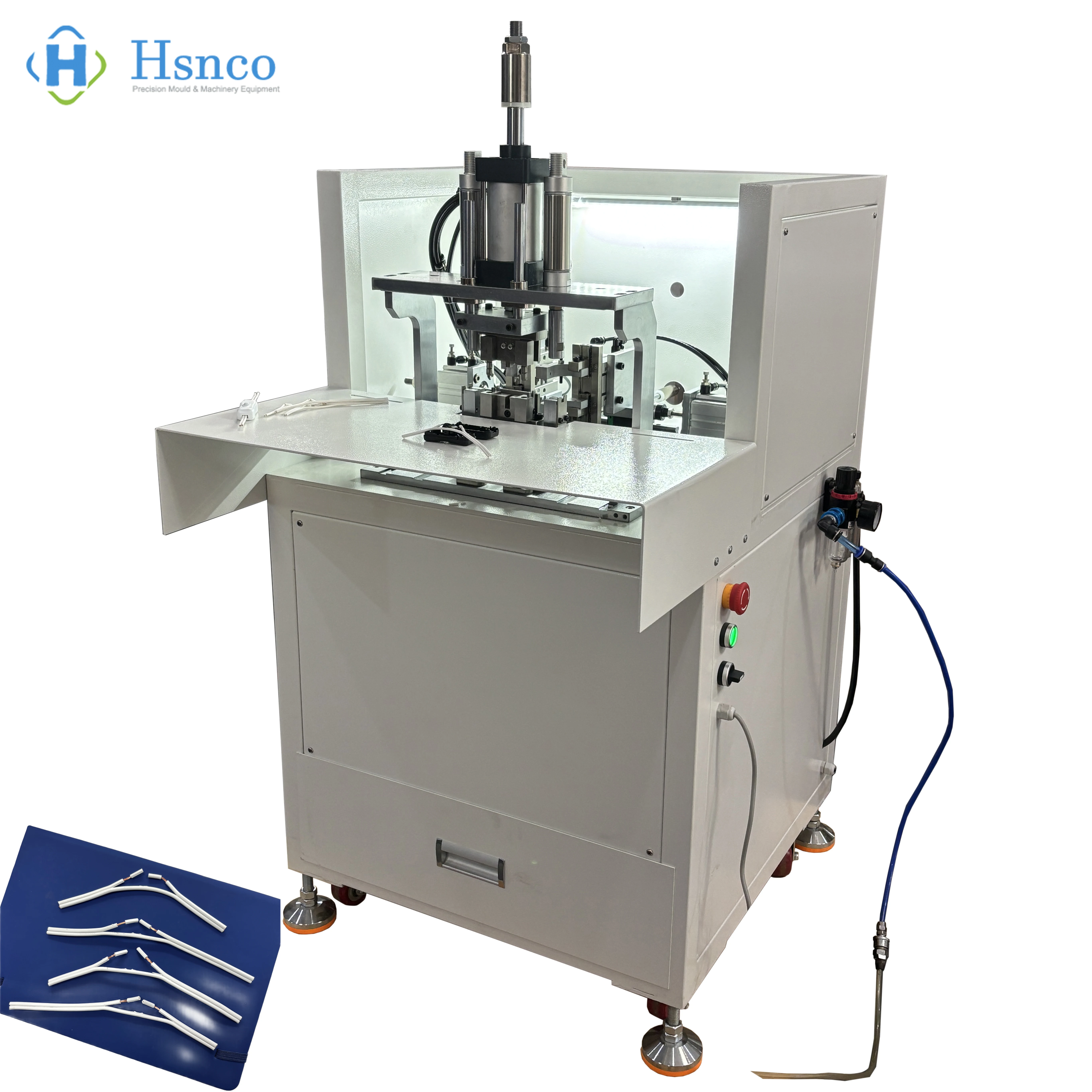 Automatic Twin Parallel Wire Splitting Stripping Machine 2-Core Flat Cable Cut Strip Split Machine for LED Lamp Wire/DC Cord