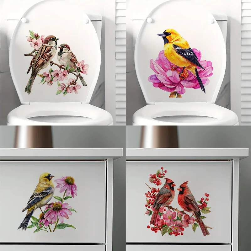 Beautiful Birds on the Branch Stickers, Perfect for Home Wall Decor, Aesthetic Room Decoration, Easy to Beautify Your Home