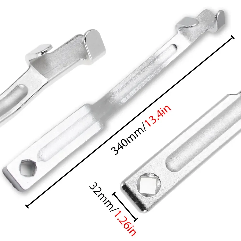 1 Piece Portable Silver Extended Torque Wrench Extender, Universal Opening Extension Auxiliary Tool