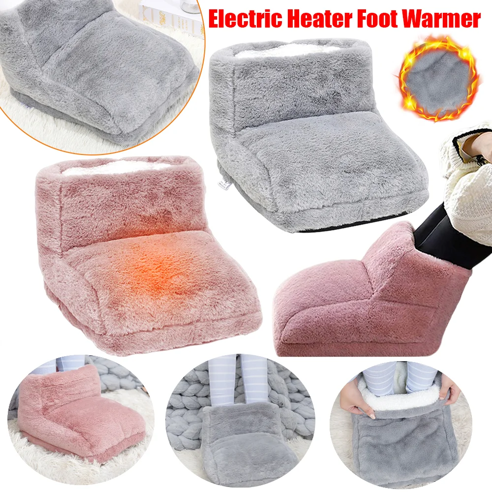 

Winter Electric Foot Heating Pad USB Charging Soft Fluffy Washable Foot Warmer Heater Feet Heating Pad Home Foot Warming Mat