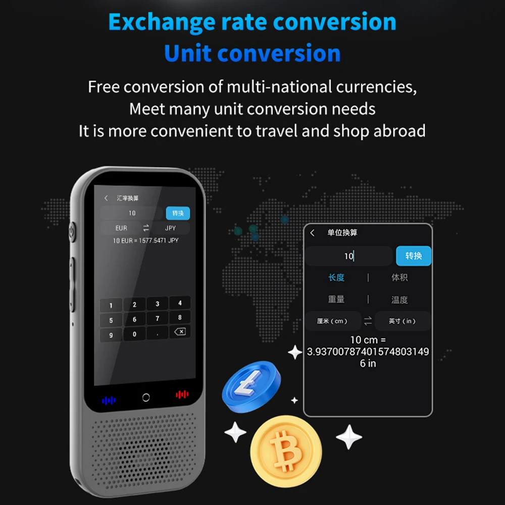 Language Translator Device with 138 Languages Voice Translating 16 Offline Translation Simultaneous Interpretation Support Voice