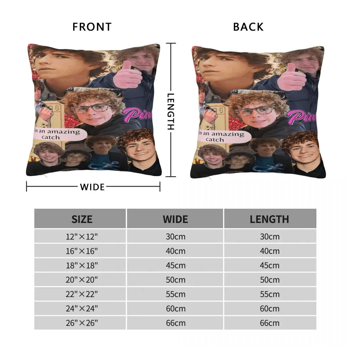 Percy Jackson Walker Scobell Square Pillowcase Polyester Linen Velvet Pattern Zip Decor Throw Pillow Case Home Cushion Case
