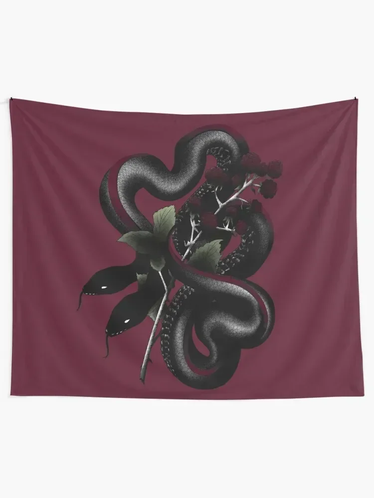 Two Headed Snake Tattoo Style Tapestry On The Wall Wall Hanging Wall Tapestry