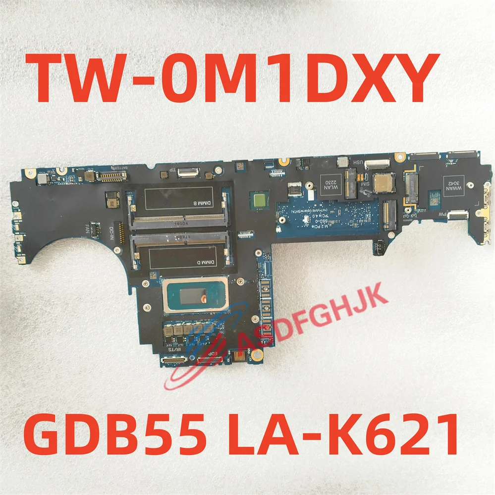 

M1DXY 0M1DXY TW-0M1DXY для Dell Precision 7560, материнская плата для ноутбука серии Core i9-11950H, 2,6 ГГц, процессор SRKT6