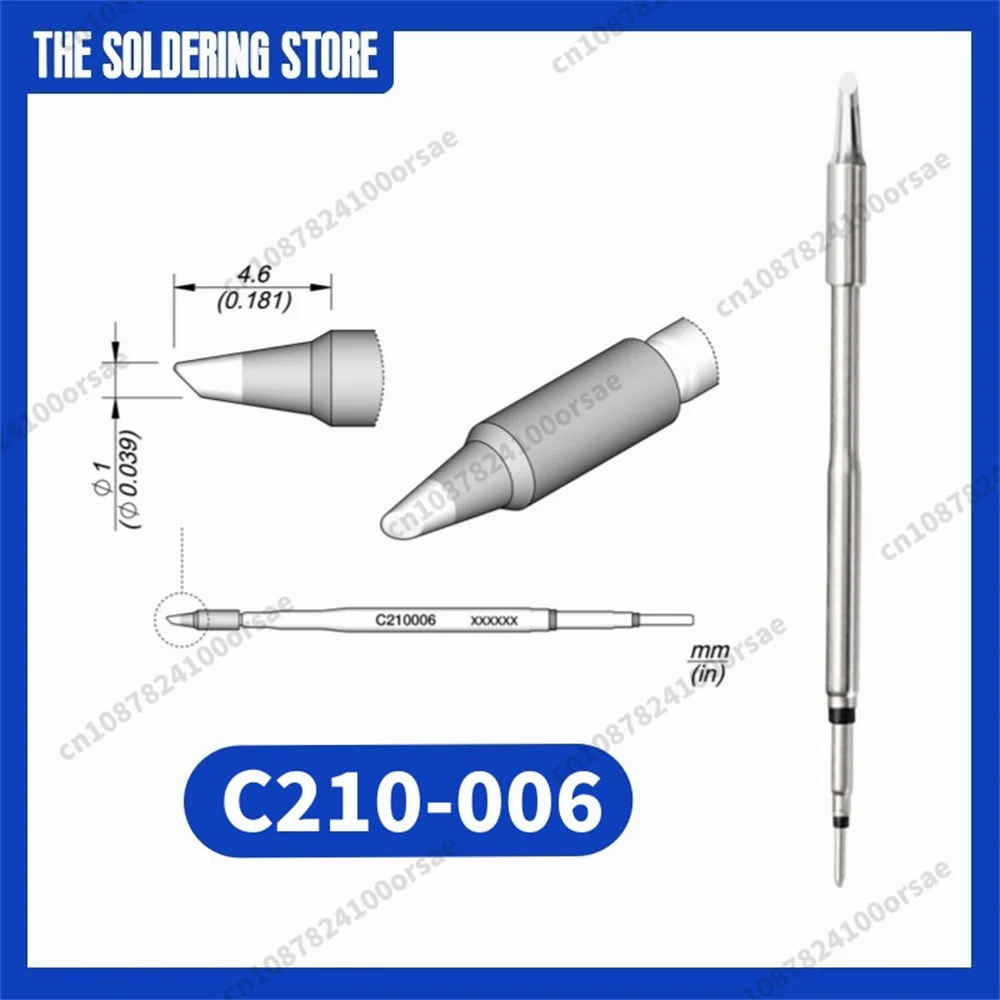 C210 006 Cartridge for JBC SUGON AIFEN T210/T26 Soldering Handle, жало C210 Tip Replacement Accessory Tool