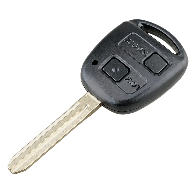 Chave remota inteligente de carro com 2 botões, chip 4c, compatível com toyota corolla 2001-2007 304mhz