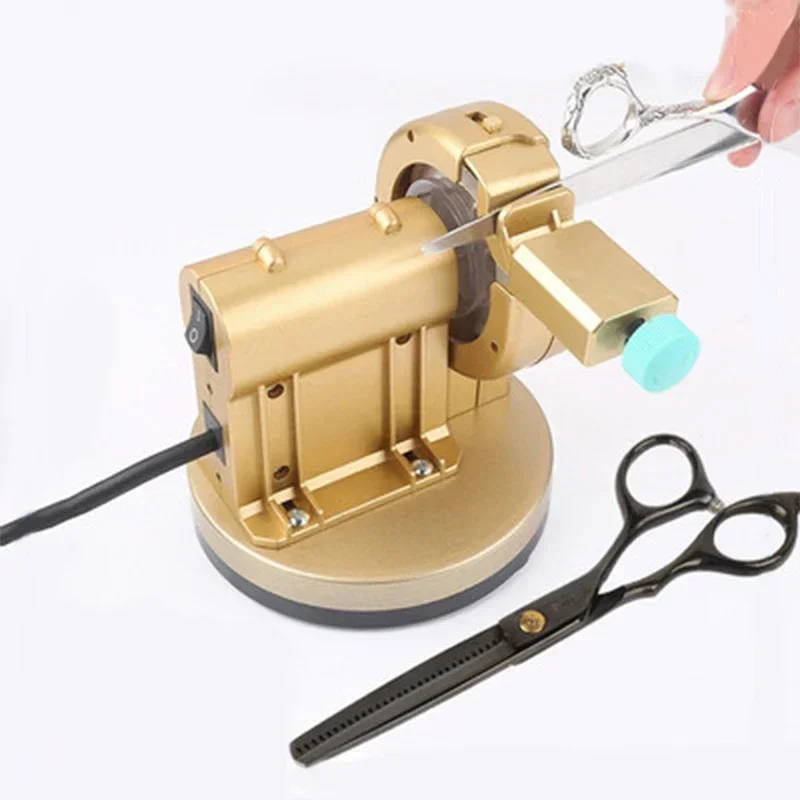 Afbeelding 5: Hot Sales Kapper Zelf-Slijpen Schaar Machine Platte Shear Tand Shear Polijstmachine Kleermaker Schaar Grinder Tool Puntenslijper