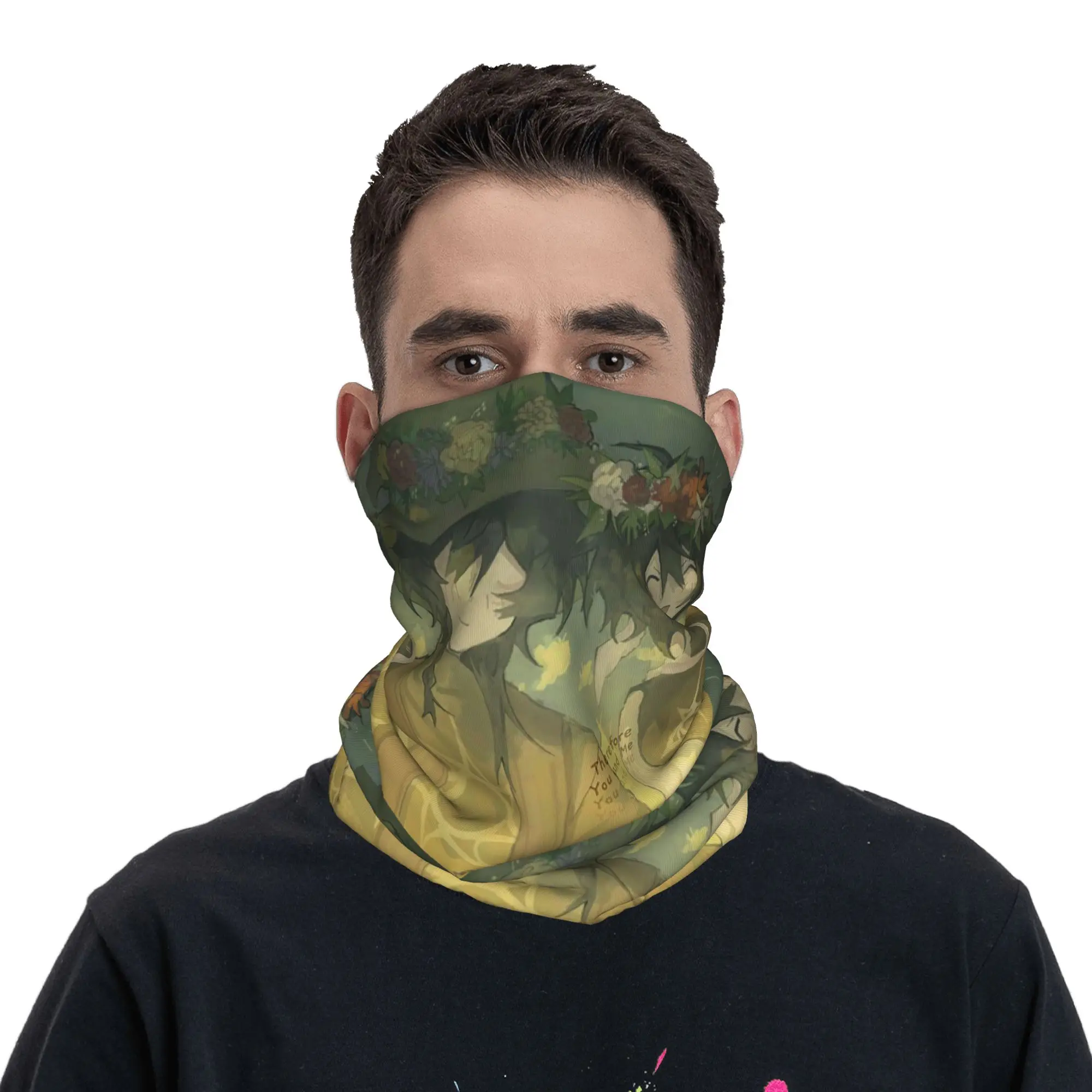 Azuretime Anime Azure Two Time Forsaken Bandana Neck Gaiter Printed Face Scarf Warm Balaclava Running Unisex Adult Washable