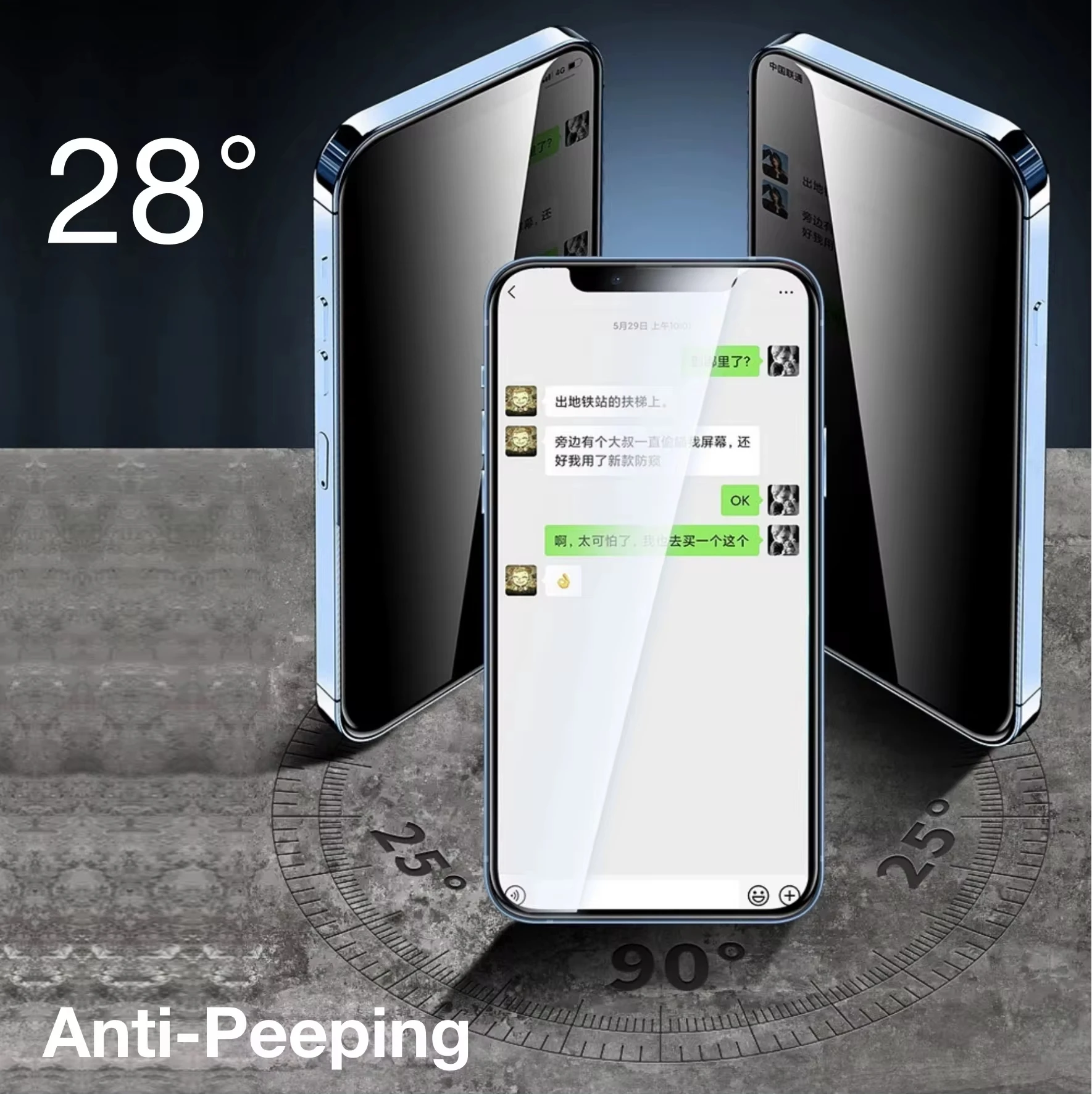 Dust Free Glass For iPhone 16 11 15 13 12 14 Pro Max Plus Mini 6 7 8 6S X XS XR Max Anti-spy Oleophobic Coating Screen Protector
