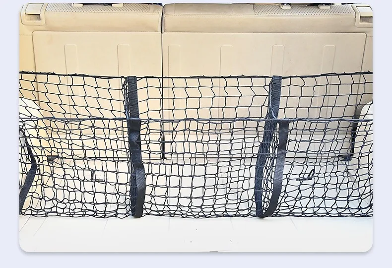 Universal 3-Säulen Cargo Net Stamm Bett Organizer Mesh Lagerung Net Bett Lebensmittel Auto Halter Pickup Lkw Bett Lkw zubehör – Detail 19