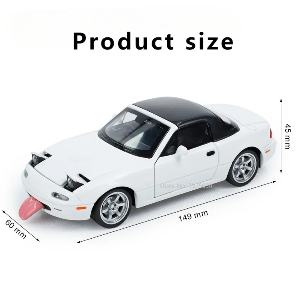 1/32 Scale Alloy Diecast Mazda MX-5 Sports Car Model Toy Highly Simulated Supercar Door Can Open Advanced Gift for Boys Birthday