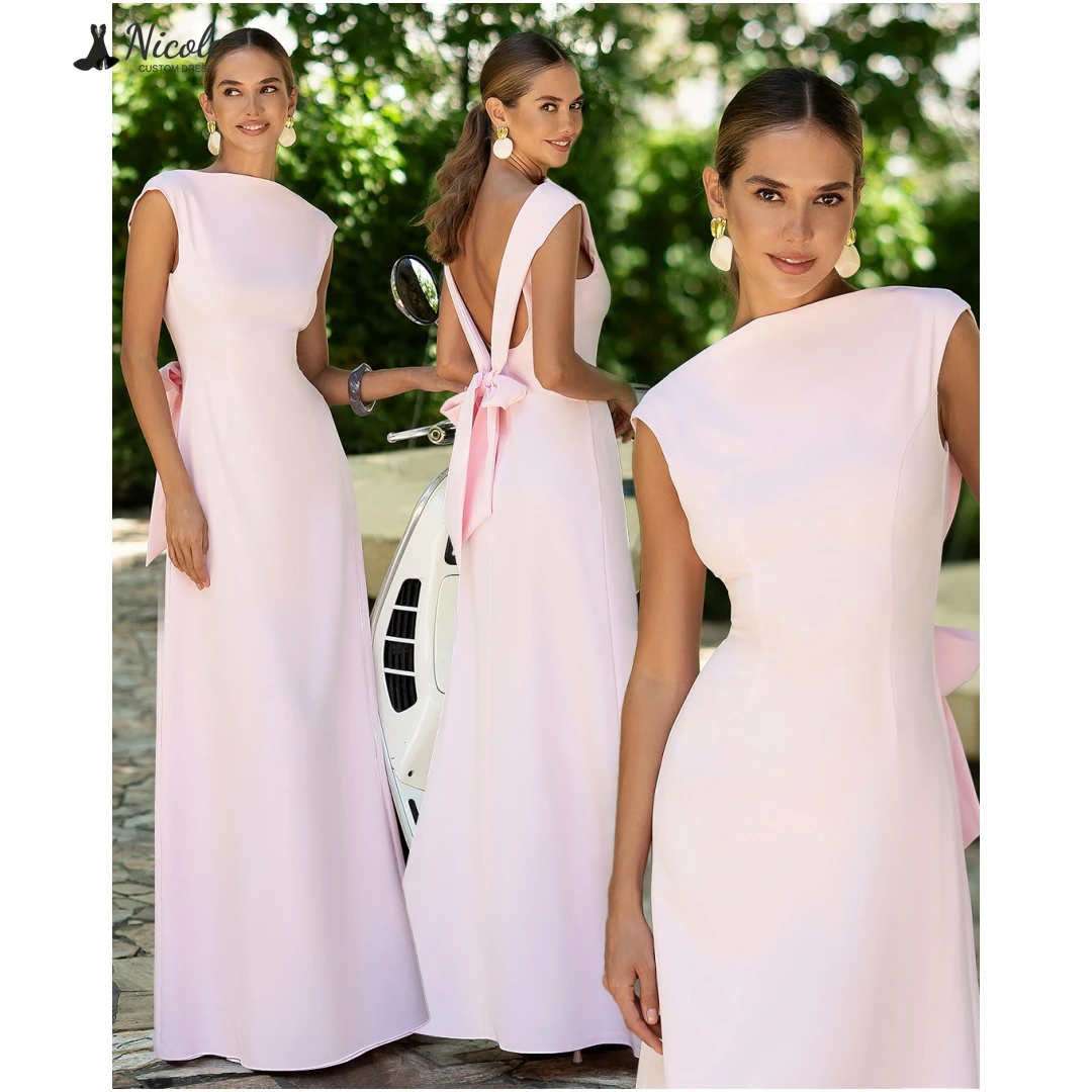 

Nicole Line A Prom Dresses 2025 Luxury Dresses for Party Dresses Woman 2025 Custom Made Ball Gown Dress Satin Cloth Back-length