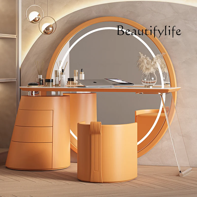 

S European Luxury Vanity Table Organizer Drawers Desgin Modern Service Dressing Table Mirror Desk Large Penteadeira Furniture