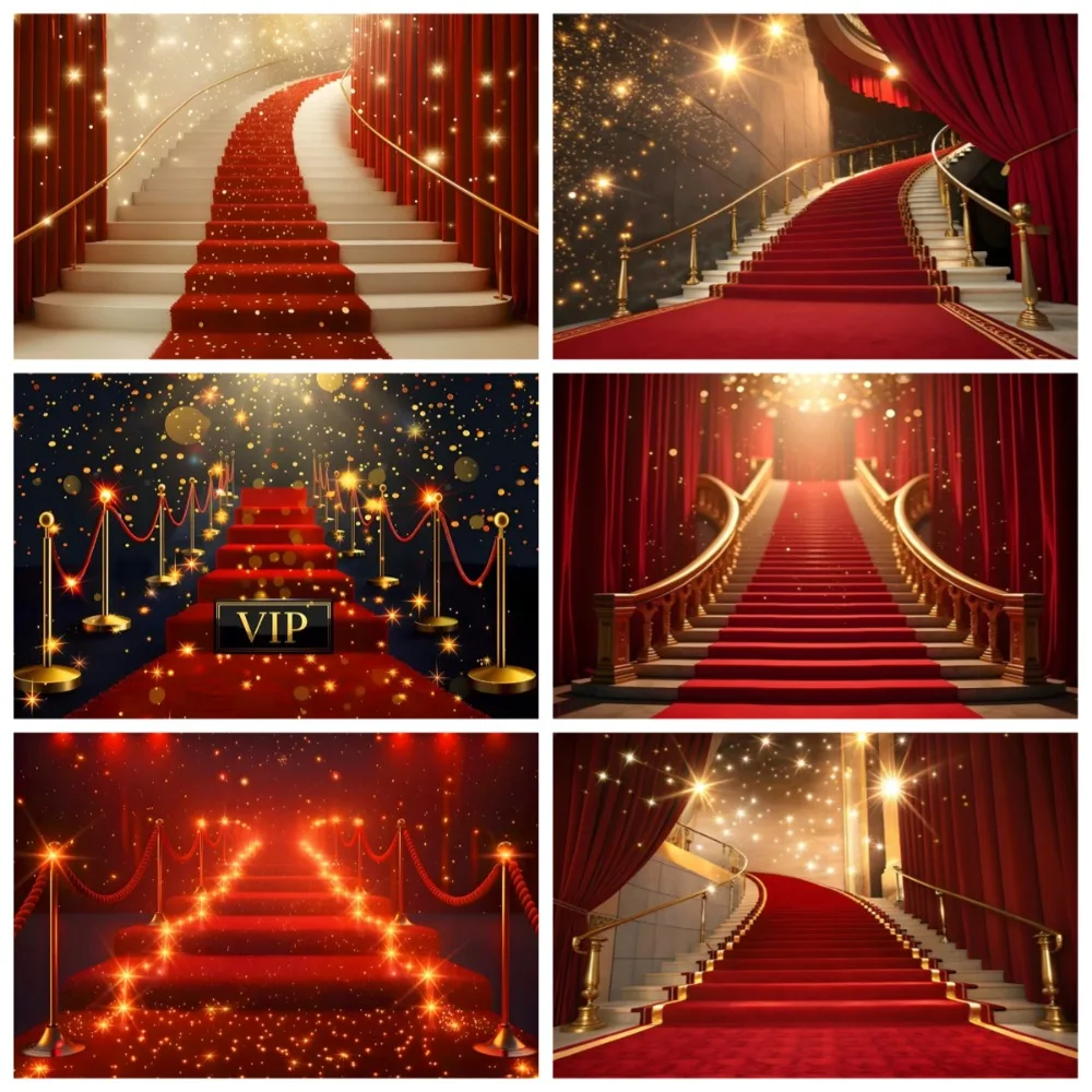 Ladder Awards Ceremony Red Carpet Stage Banner Background, Fashion Show VIP Movie Night Party Decoration Photography Background