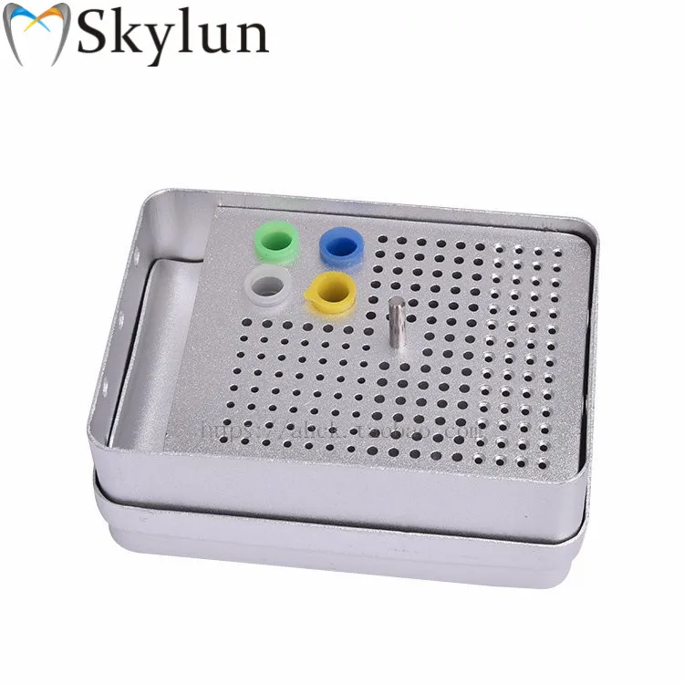 SKYLUN Dental Bur Holder For Root canal file gutta percha root socket box disinfection box sterilization Bur holder