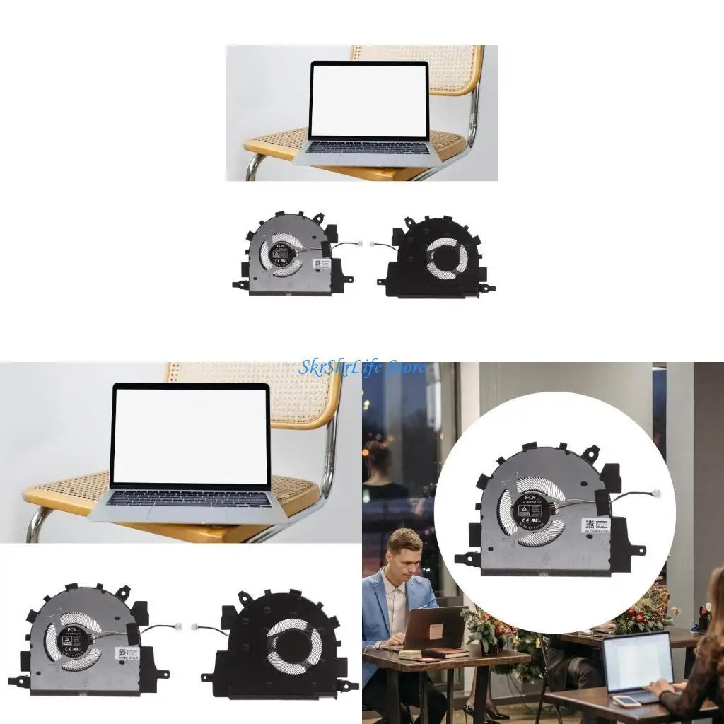 

E65E безмолвного ноутбука CPU Охлаждающий вентилятор Heatsink для 3-15ITL6 82H8 3-15ALC6 82KU Радиатор ноутбука 5V