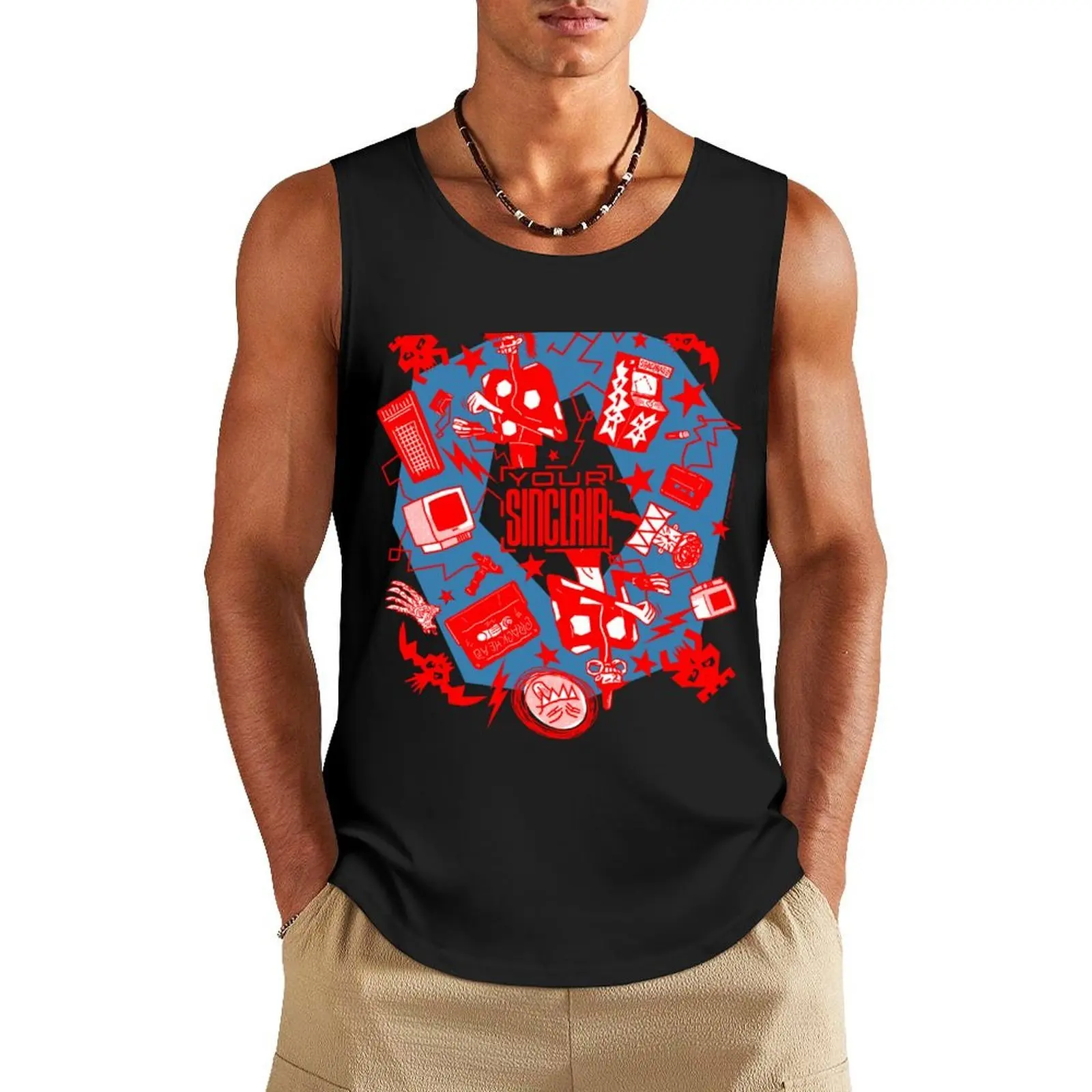 

Lost Your Sinclair magazine Holy Grail BAG COLOURWAY Tank Top sleeveless vests fitness Man gym clothes T-shirt man