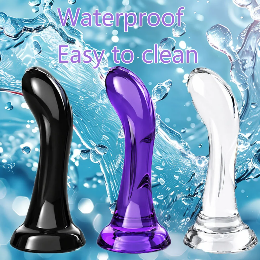 Multi - Color Glass Anal Plug Set, Smooth Silicone Anal Toys for Anal Play Sex Toys 3