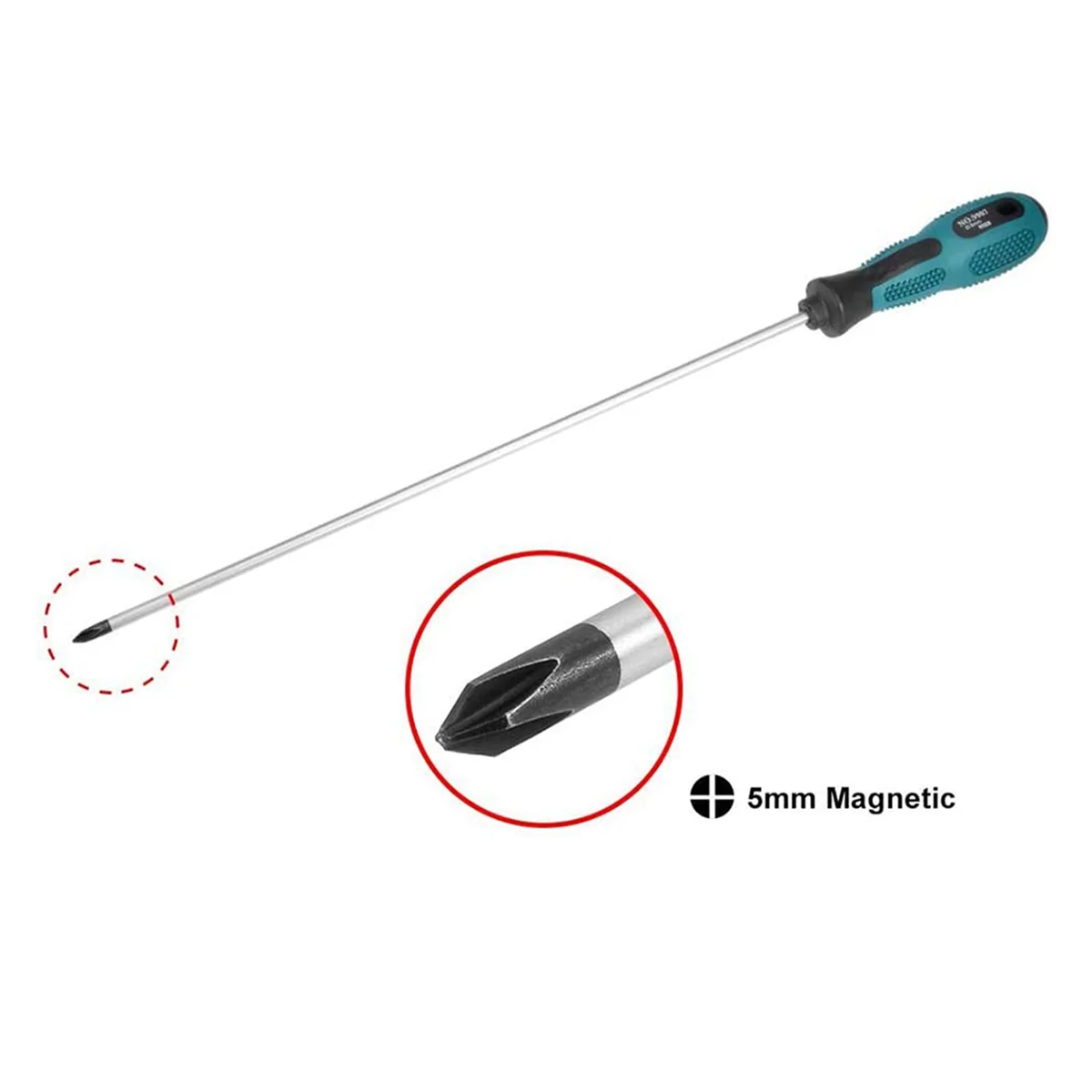 2 Packs 12 Inches Long Slotted and Phillips Screwdriver Flat Blade Screwdriver Magnetic Screwdriver with Rubber Handle ZJY