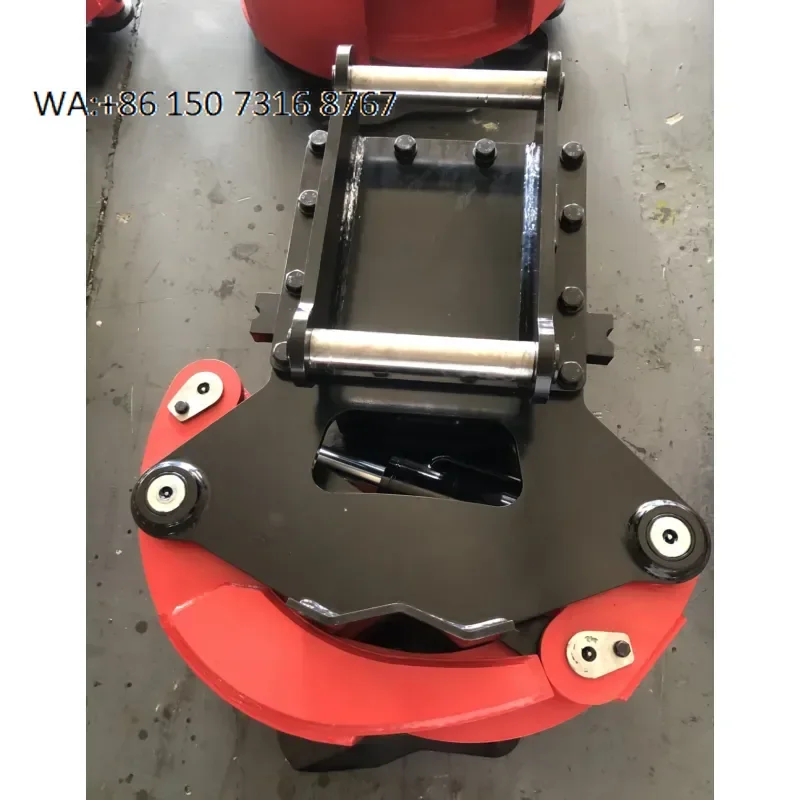 SJ02 Excavator Tree Shear Stump Splitter Log Splitter Stump Harvester Hydraulic for 4-6 Tons Excavator
