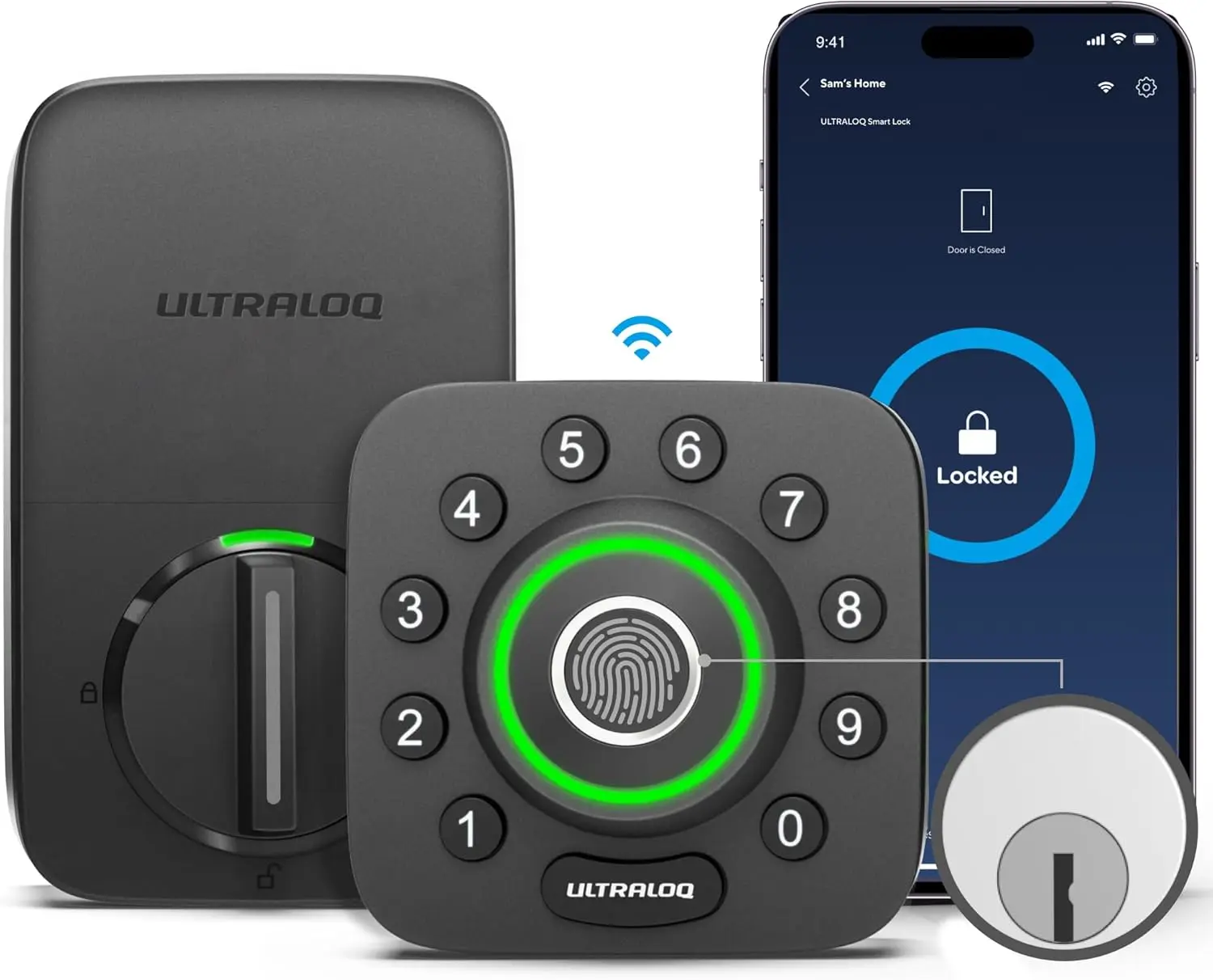 

WiFi Smart Lock with Fingerprint, App Control, Auto Unlock, Waterproof Keypad Deadbolt for Easy Installation