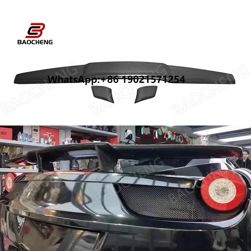 

Carbon Fiber Rear Spoiler Trunk Wing for Ferrari F430 458 Body Kit Perfect Fitment Automotive Car Parts