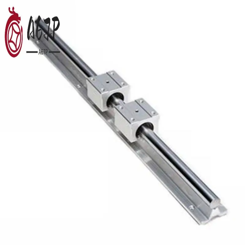 

A67P-Linear Rails And Bearings,1Pcs Linear Guide Rail 500Mm +2Pcs Linear Bearing 12Mm Slide Blocks SBR12UU