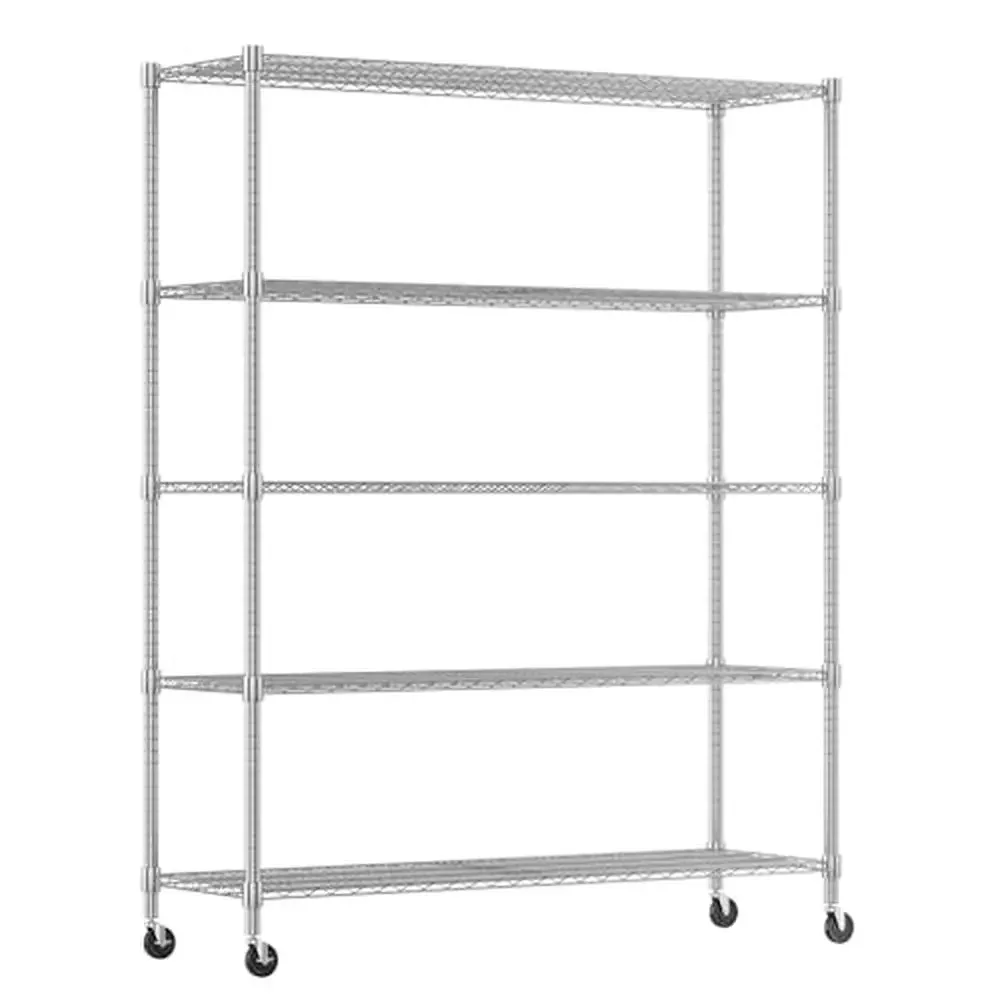 Adjustable Heavy Duty Metal Storage Rack Shelving Unit 24