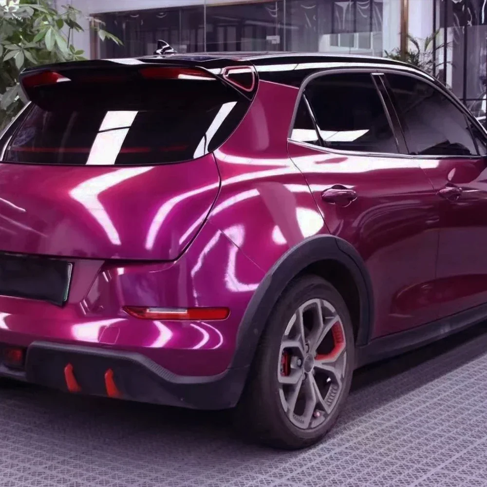 Car Sticker Jam Purple Auto Wrapping Vinly Film PET Sticker Bubble Free PVC Decals Car Accessories Exterior Interior Decoration