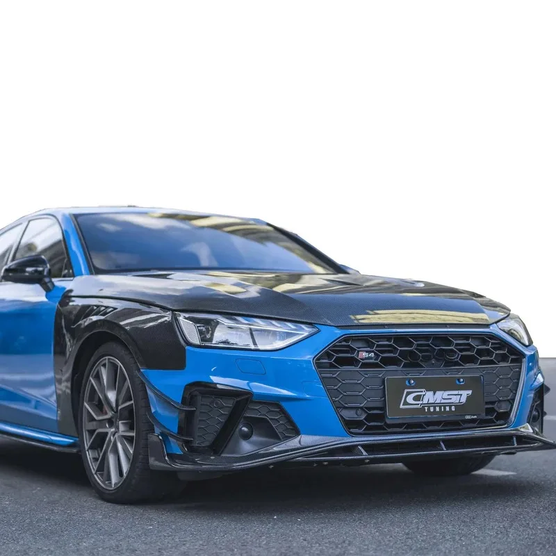 

Hot sell carbon fiber bodykit A4 S4 front lip rear diffuser side skirts and hood a4 s4 bodykit facelift