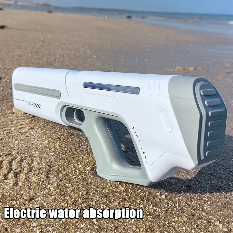 Pistole ad acqua elettriche per ragazzi Adulti Potente schizzo Automatico di aspirazione dell'acqua Blasters Estate Giocattolo da spiaggia all'aperto per il regalo del capretto
