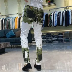 Male Trousers New In Men's Casual Pants Pocket Trend Baggy Fashion 2024 Polyester Aesthetic Designer Streetwear Vintage Long Y2k