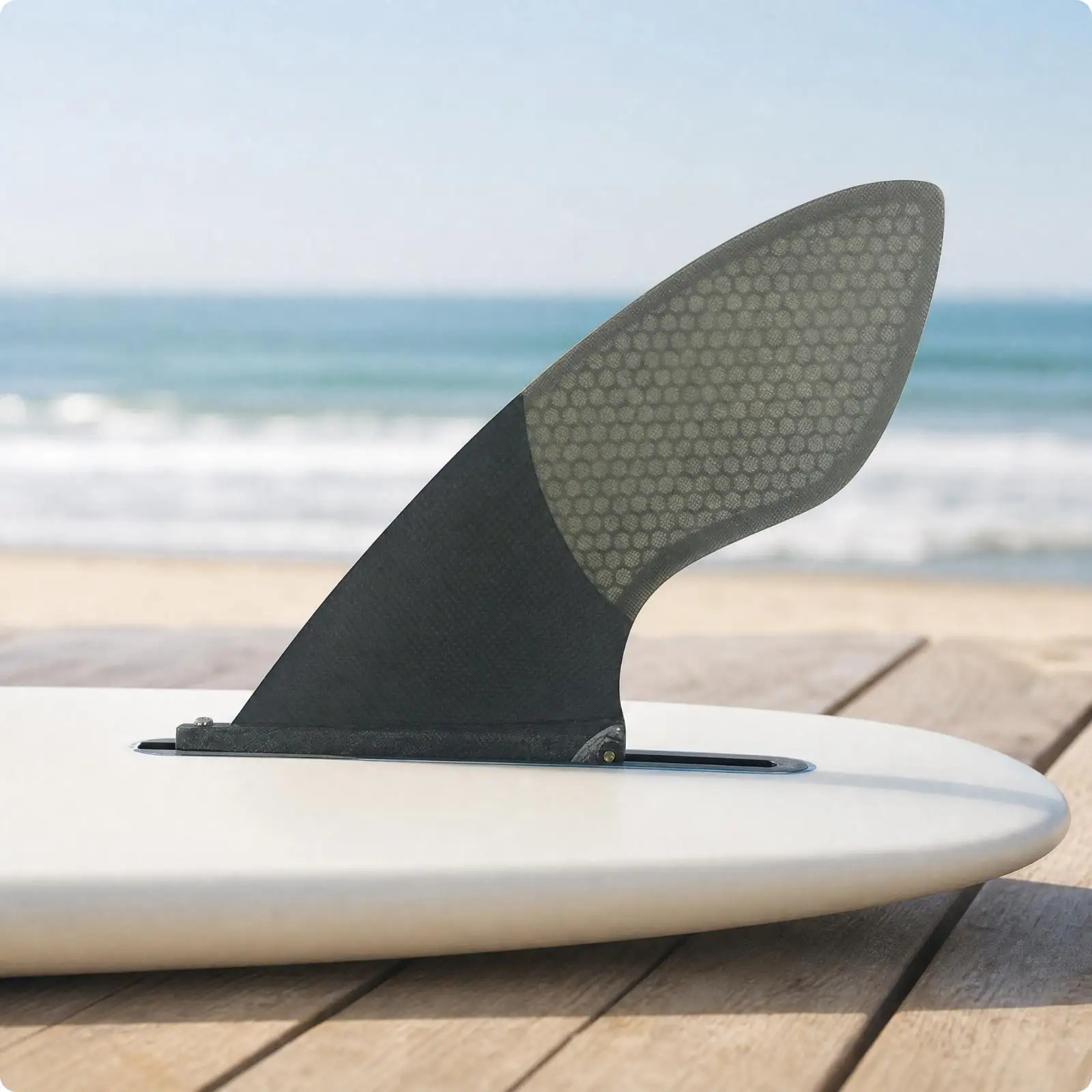Carbon Fiber Single Fin Sleek Carbon Fiber Surfboard Fin Reinforced for Surf Equipment Replacement