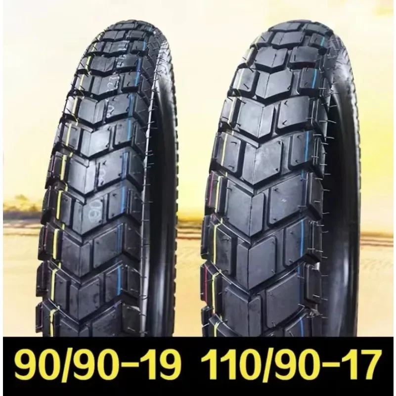 motorcycle front 90/90-19 rear 110/90-17 120/90-18  backplate anti-skid tire 250 inner and outer tires