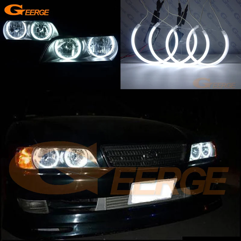 For Toyota Chaser JZX100 1996 1997 1998 1999 2000 2001 Excellent Ultra Bright CCFL Angel Eyes Halo Rings Kit Car Accessories