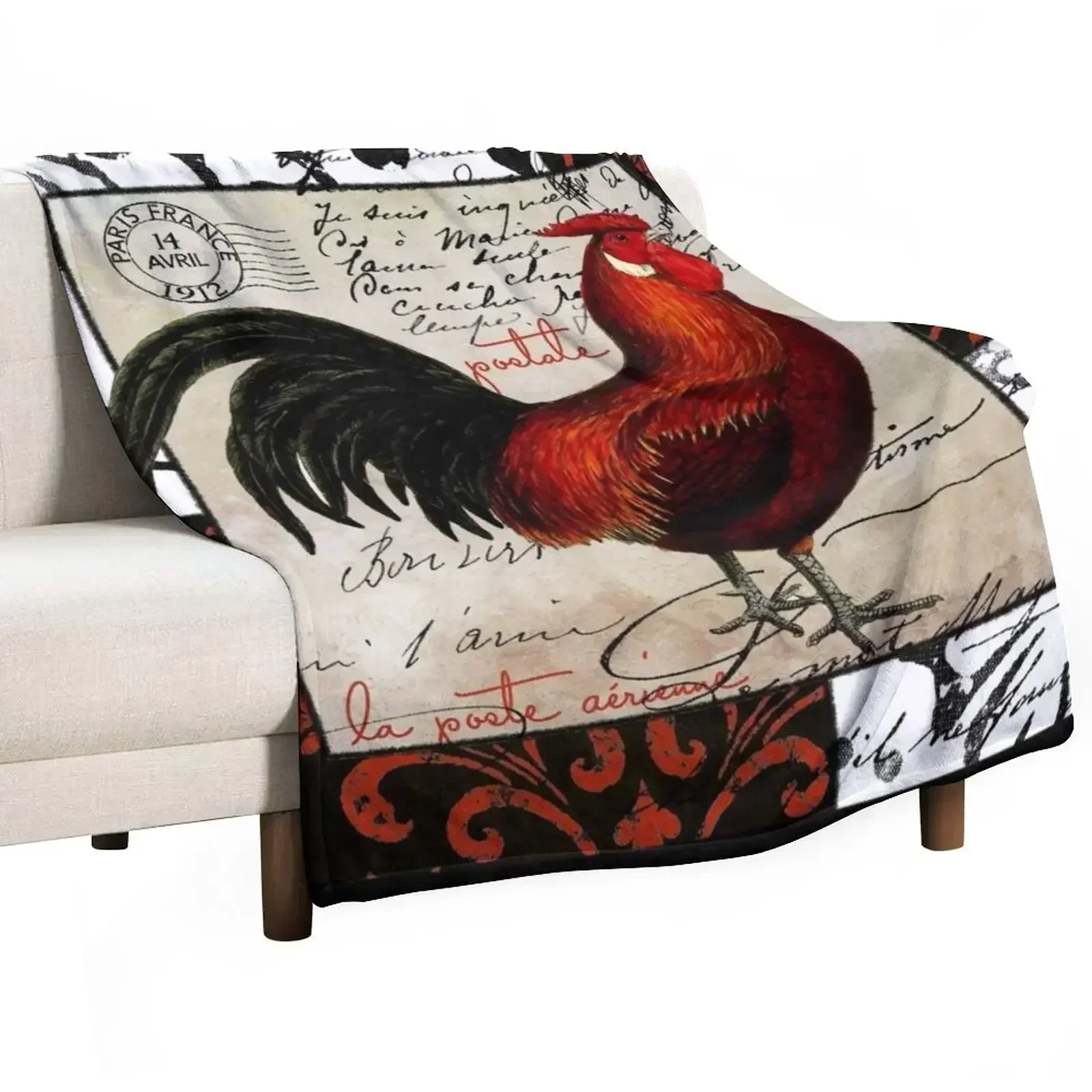 Europa II Rooster Throw Blanket Tourist Blankets For Baby Plaid Blankets