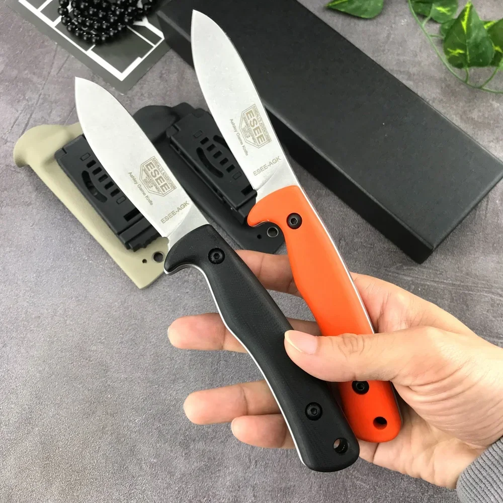 ESEE AGK Survival Fixed Blade Knife D2 Blade G10 Handle Outdoor Sharp Survival Defense Knife Tactical Hunting Portable EDC Tool