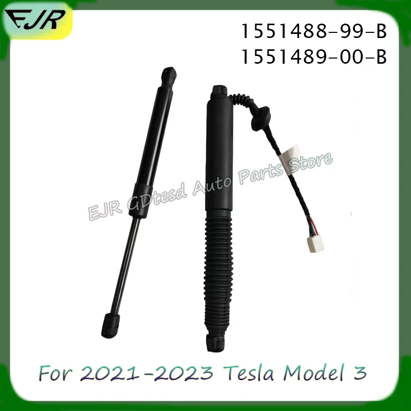 

1 пара опорных стержней крышки багажника 1551488 1551489 Подходит для Tesla Model 3 2021-2023 1551488-99-B 1551489-00-B